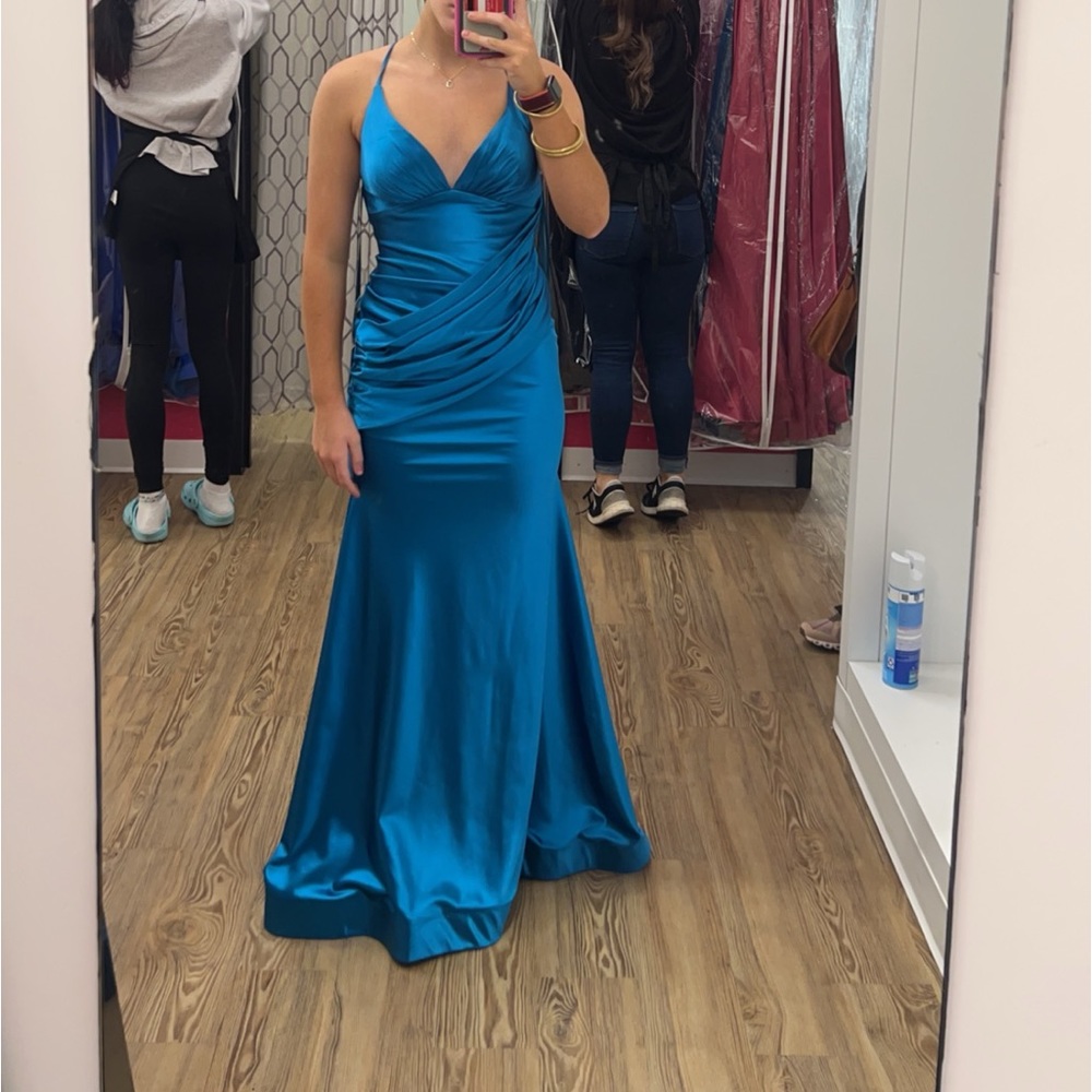 Blue prom dress